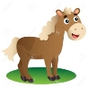 Color Image Of Cartoon Horse On White Background. Farm Animals... Royalty  Free Cliparts, Vectors, And Stock Illustration. Image 135118276.